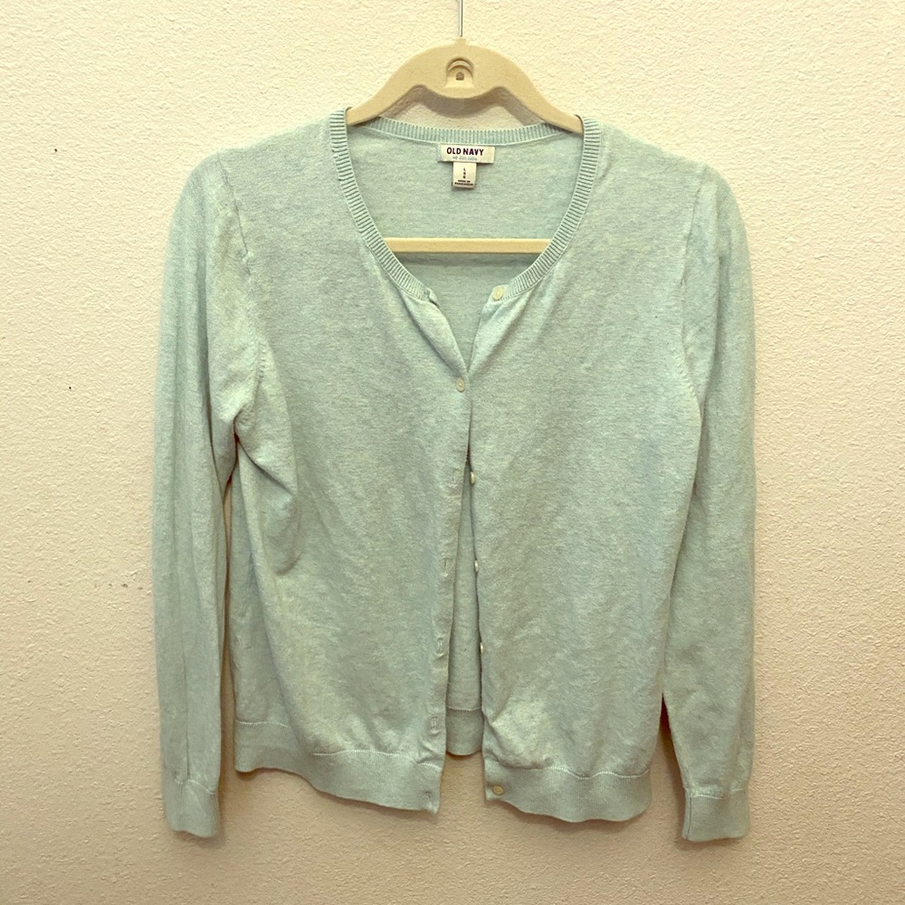 Soft Blue button up cardigan